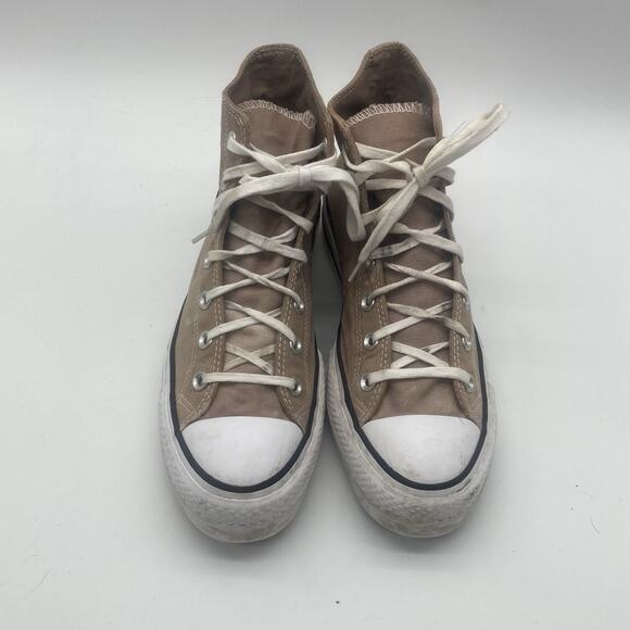 Womens Size 9 Converse Chuck Taylor All Star Brown Beige Lift Platform High Ctas - Picture 3 of 9